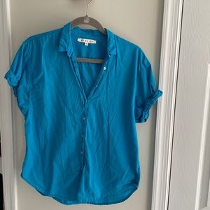 Xirena cotton button down camp shirt